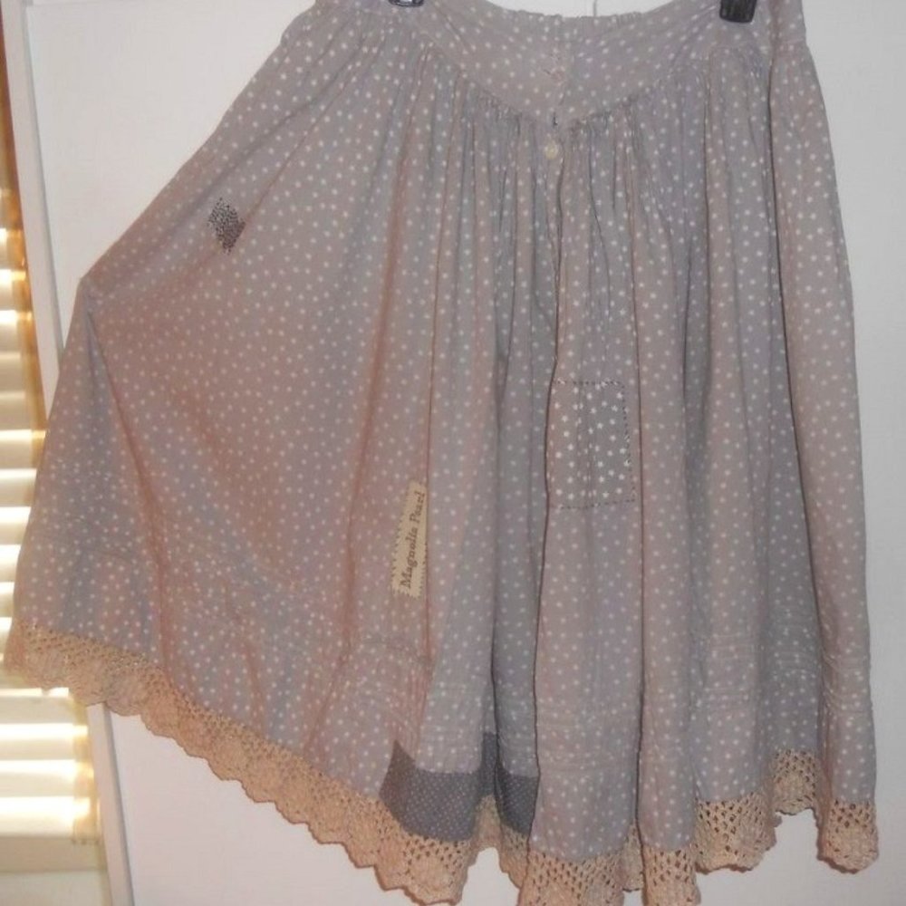 MP Euro CO Gala Skirt w/ Pin Tucks, Mending, & Hand Crocheted Hem-Stellar